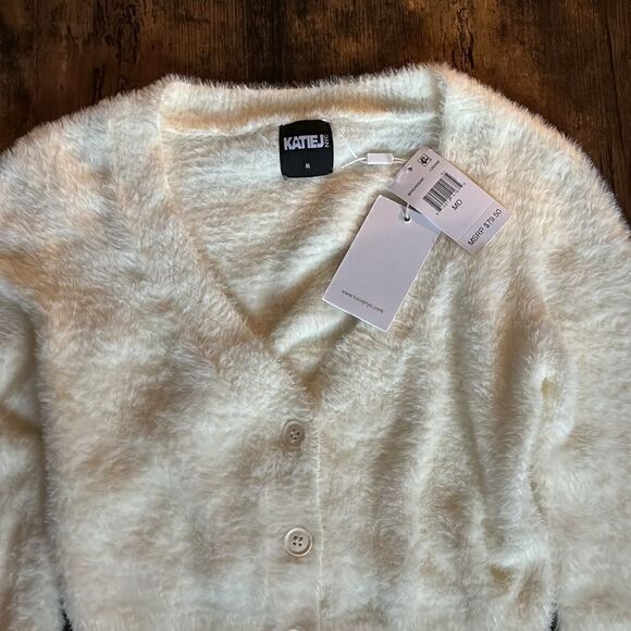 KatieJNYC TWEEN MARA CARDIGAN in Cream Size M / NWT - Picture 5 of 6